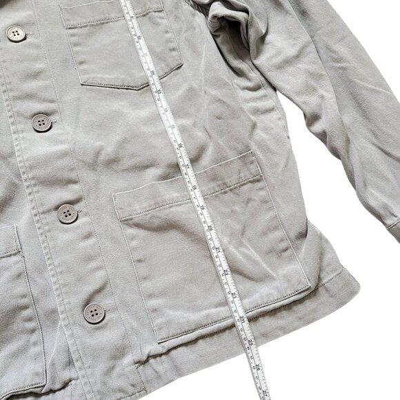 Five Four Log Angeles Jacket Womens M Gray Chore Barn Style Cottage Core Cabin - Picture 7 of 8